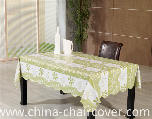 Oilproof, Disposable, Waterproof Feature Printed Pattern Transparent Table Cloth